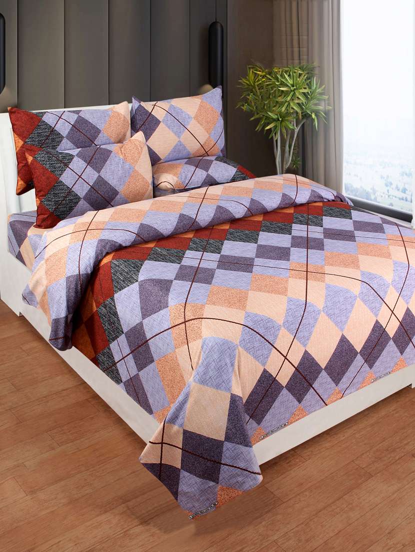 cotton double bedsheet with 2 pillow cover