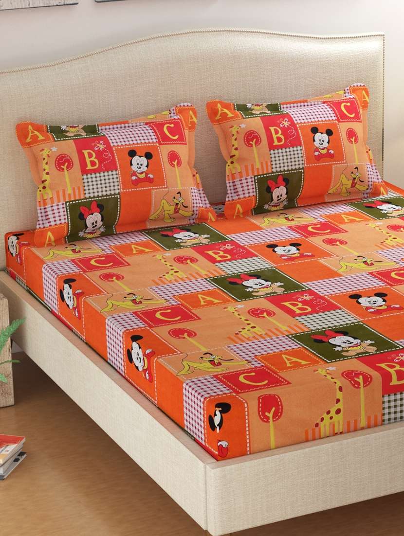  cotton double bedsheets with 2 pillow covers