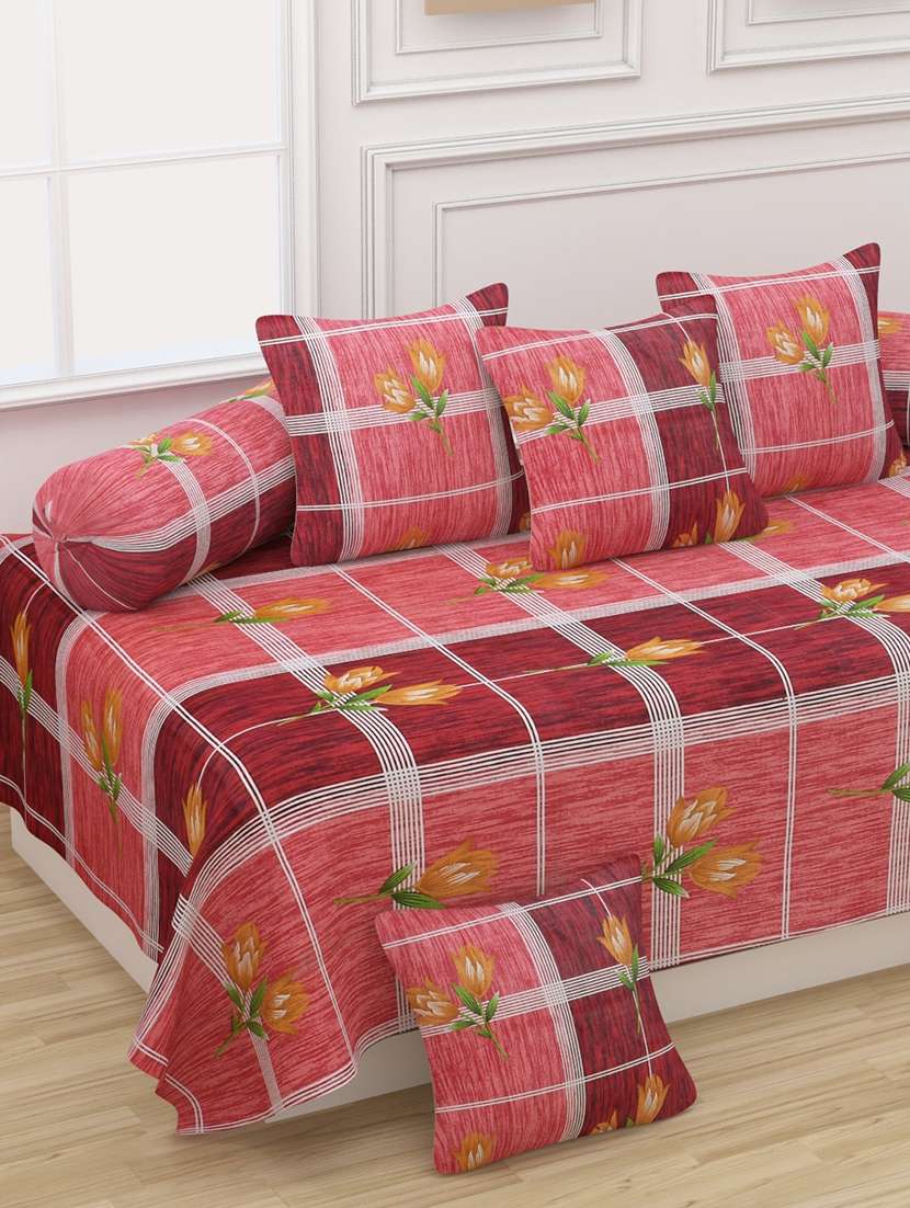 cotton diwan set of 8 pieces