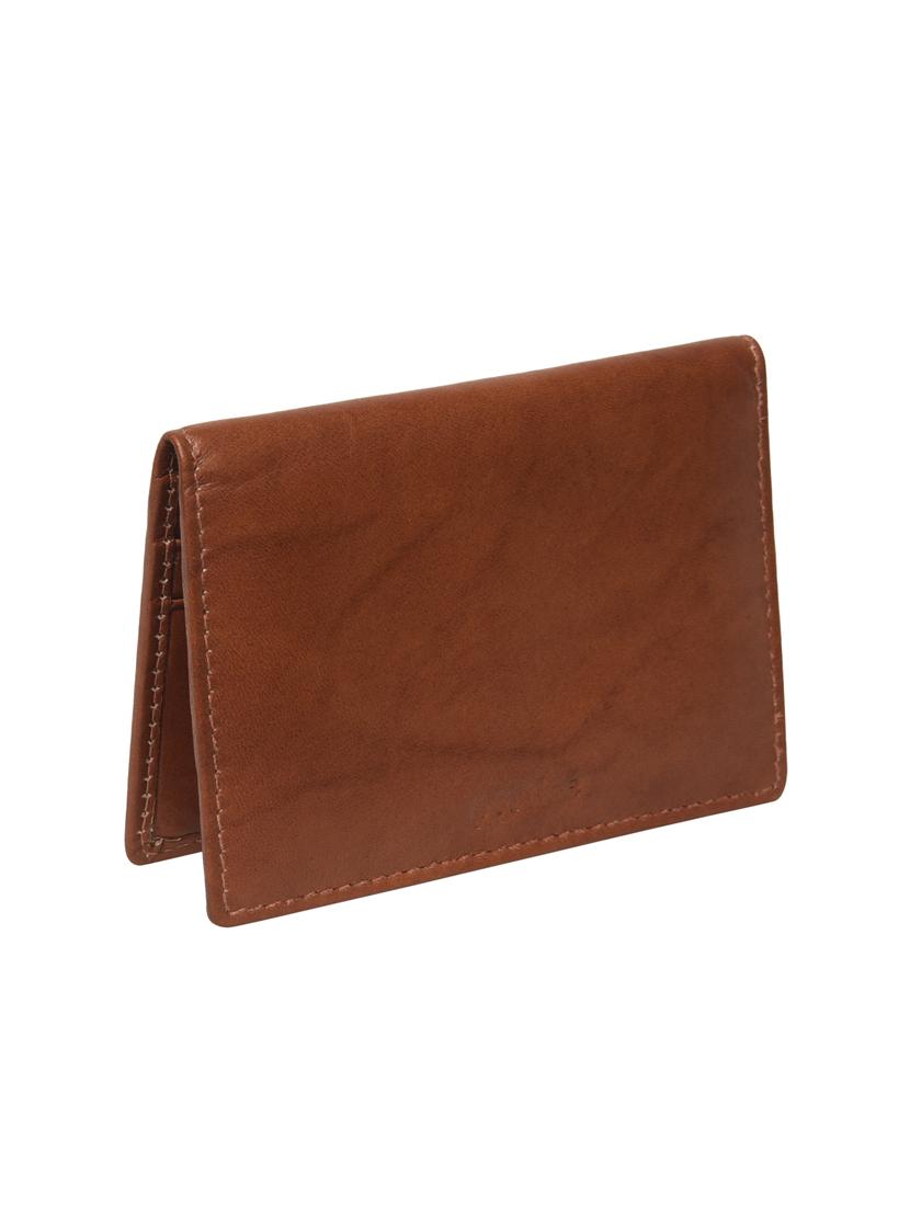 cognac leather card holder - 17145079 - Standard Image - 4