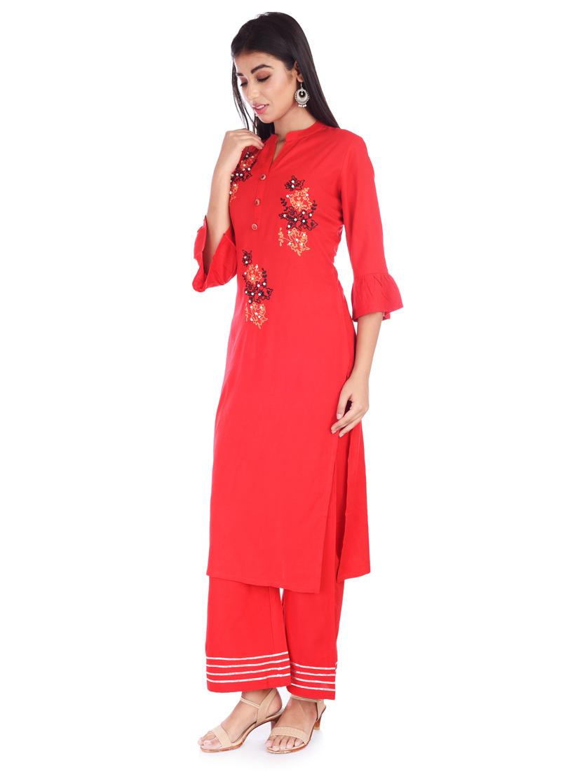 women's straight kurta - 17147976 -  Standard Image - 1
