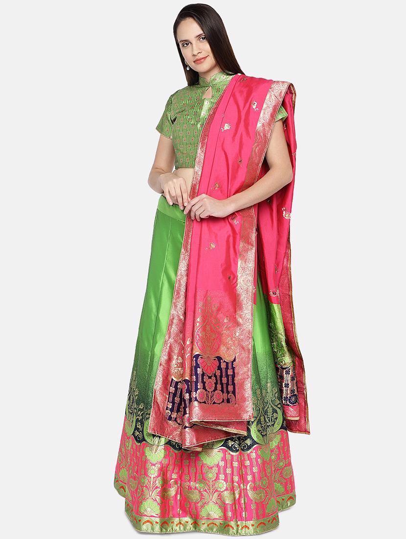 printed panelled lehenga - 17148051 -  Standard Image - 1