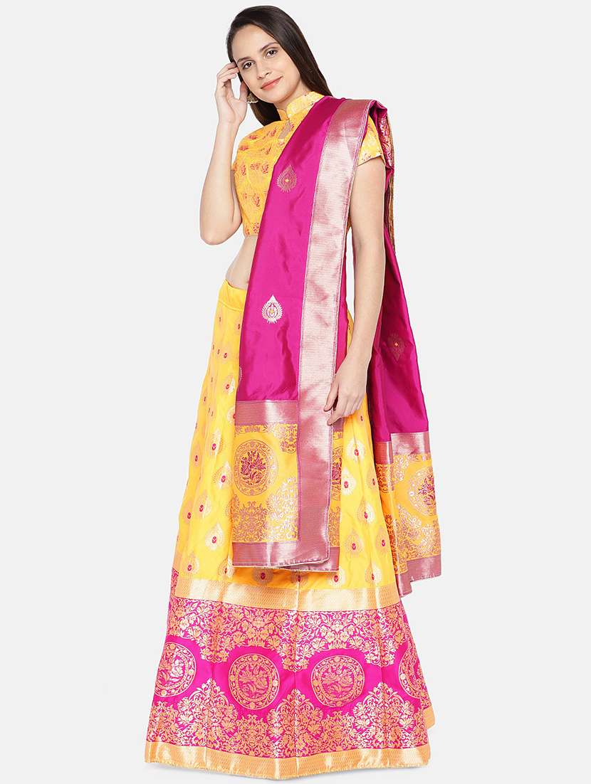 printed panelled lehenga - 17148060 -  Standard Image - 1