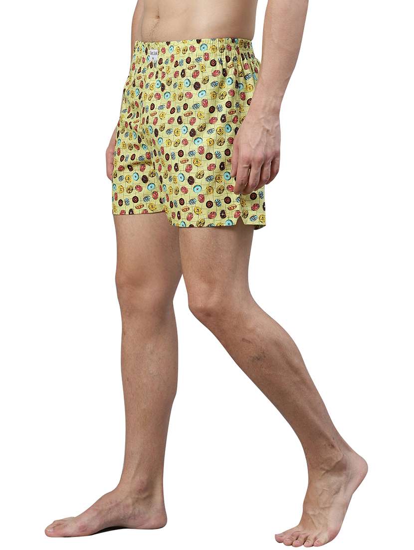 yellow printed boxer - 17148350 - Standard Image - 1