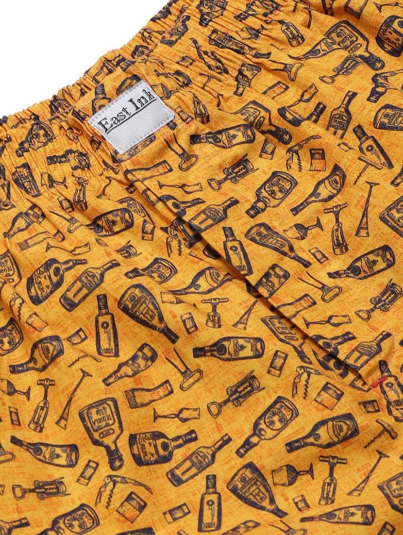 orange printed boxer - 17148352 - Standard Image - 4