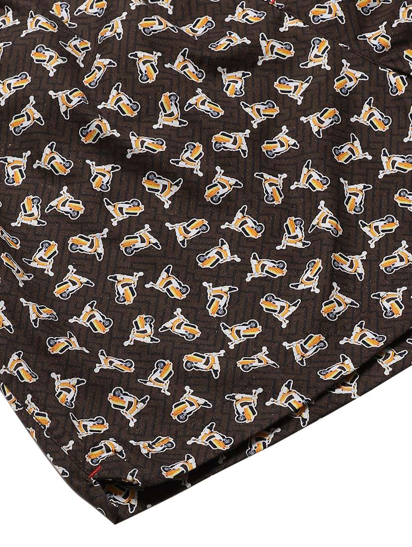 brown printed boxer - 17148378 - Standard Image - 4