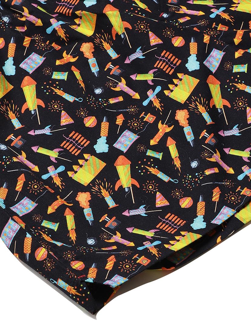 black printed boxer - 17148379 - Standard Image - 4