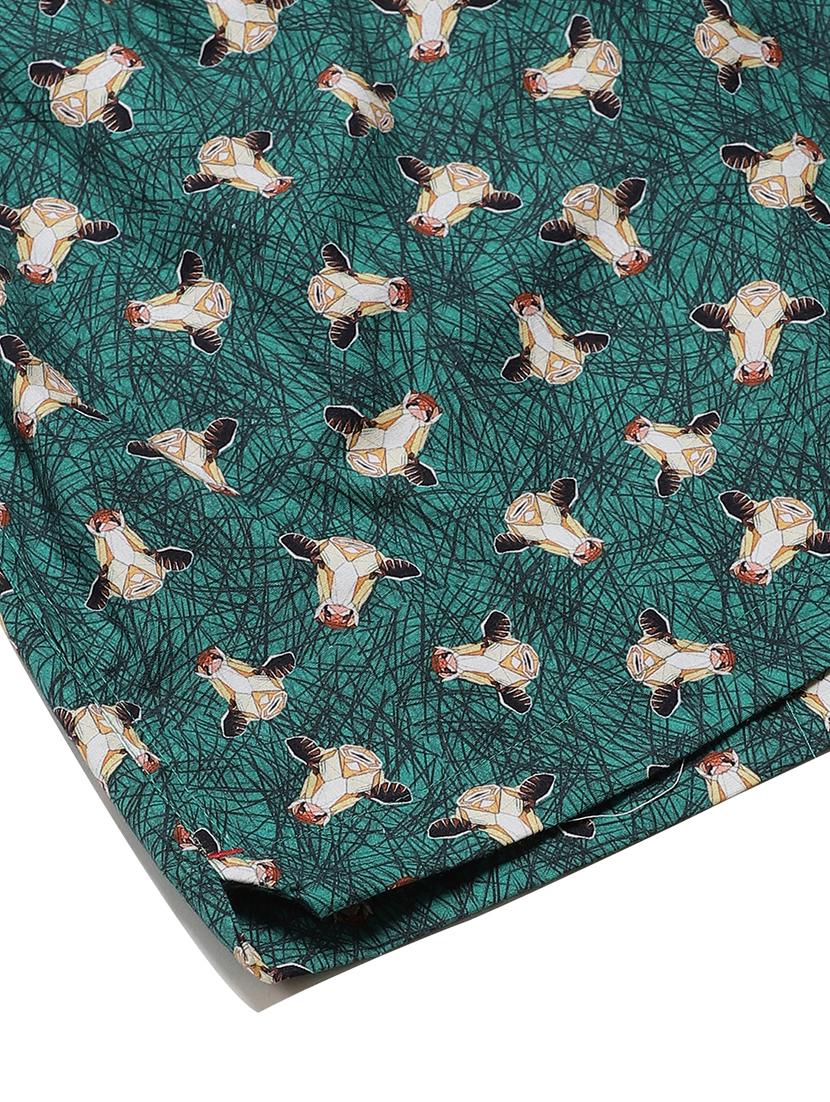 green printed boxer - 17148387 - Standard Image - 4