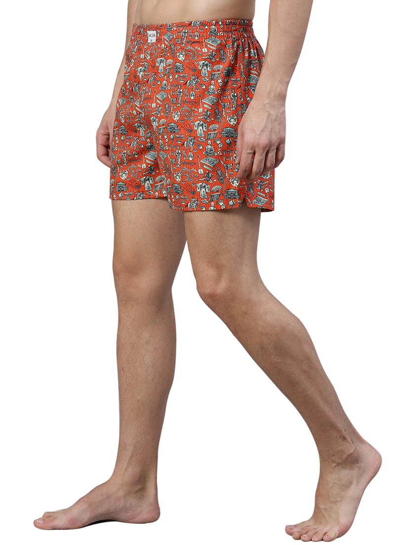 red printed boxer - 17148393 - Standard Image - 1