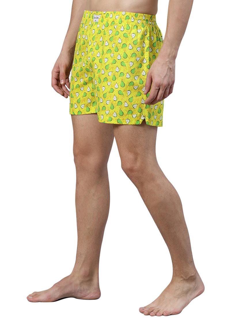 yellow printed boxer - 17148394 - Standard Image - 1