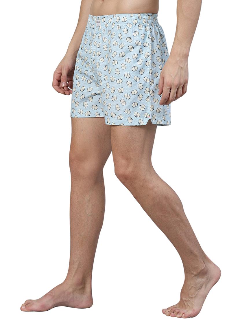 light blue printed boxer - 17148396 - Standard Image - 1