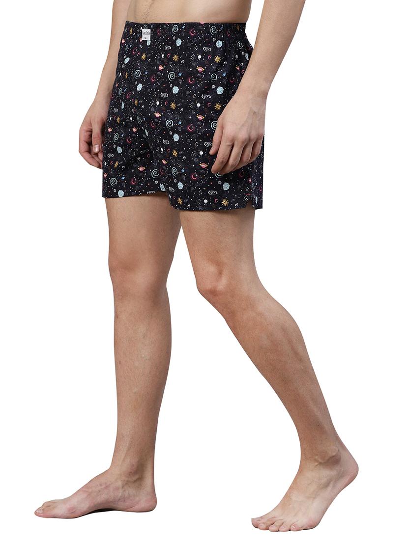black printed boxer - 17148399 -  Standard Image - 1