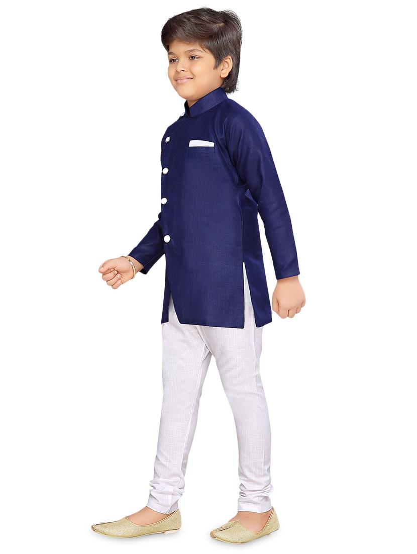 blue cotton kurta sets kurtas & set - 17148636 -  Standard Image - 1