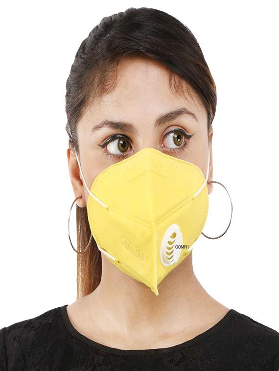 yellow non-woven anti-pollution women mask (pack of 24) - 17149696 - Standard Image - 1