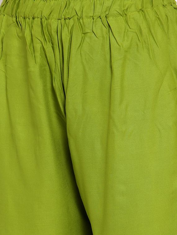 solid rayon flared palazzo - 17149895 - Standard Image - 4