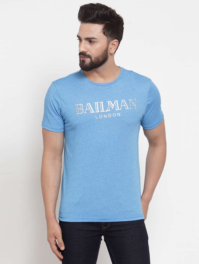 men chest print short sleeve t-shirt - 17151182 -  Zoom Image - 0