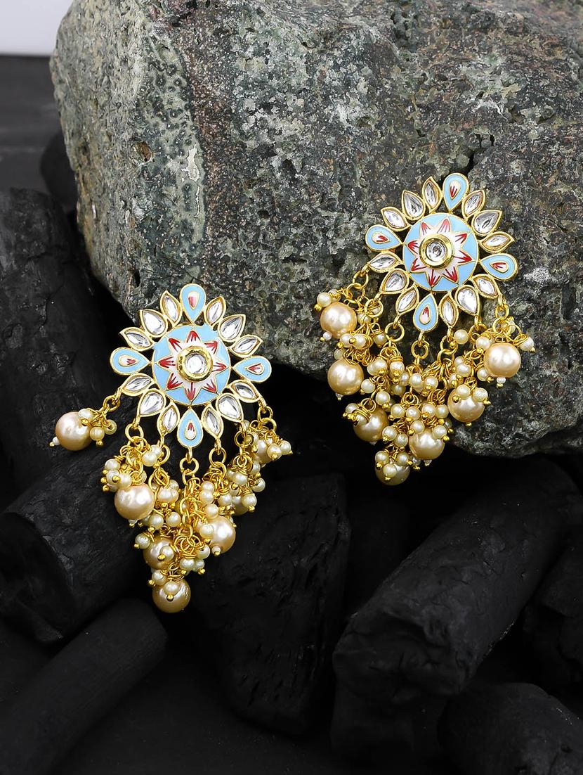 gold tone gold plated chandellier earring - 17152421 -  Standard Image - 1
