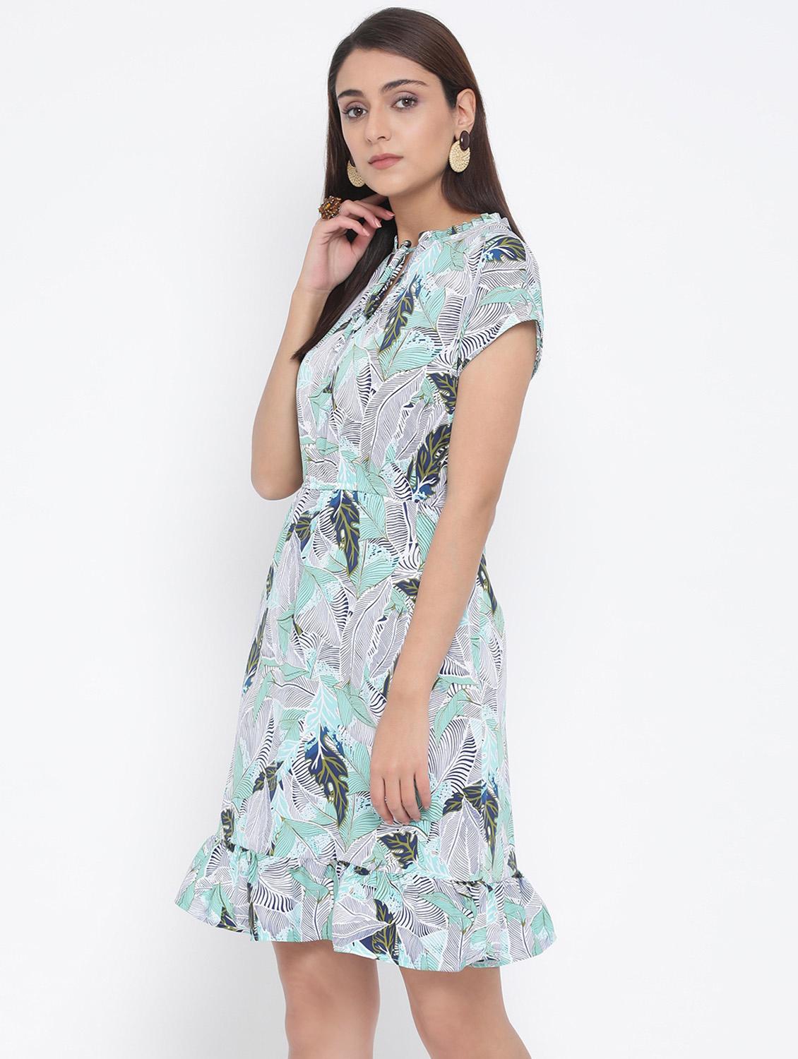 women's tiered dress polka dots dress - 17152489 - Standard Image - 1