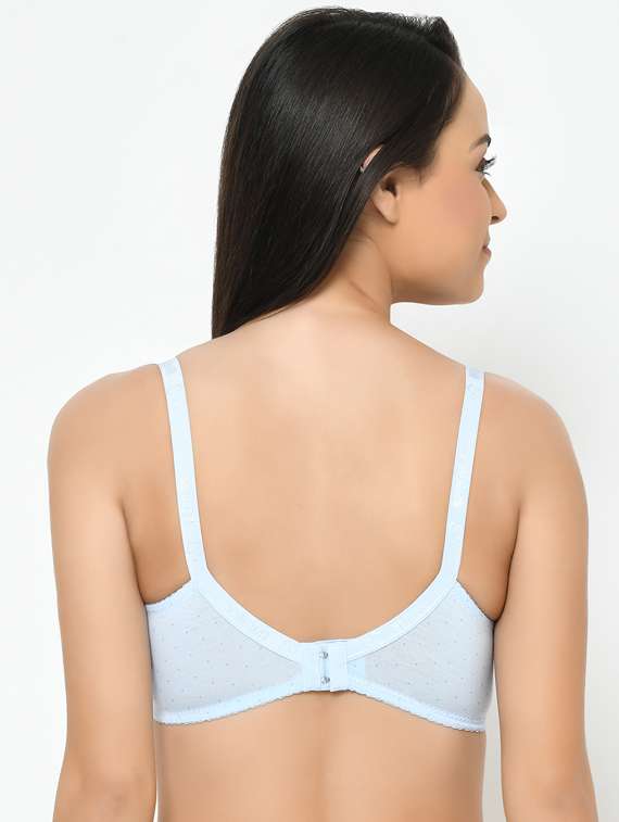 blue cotton maternitynursing bra - 17152571 -  Standard Image - 1