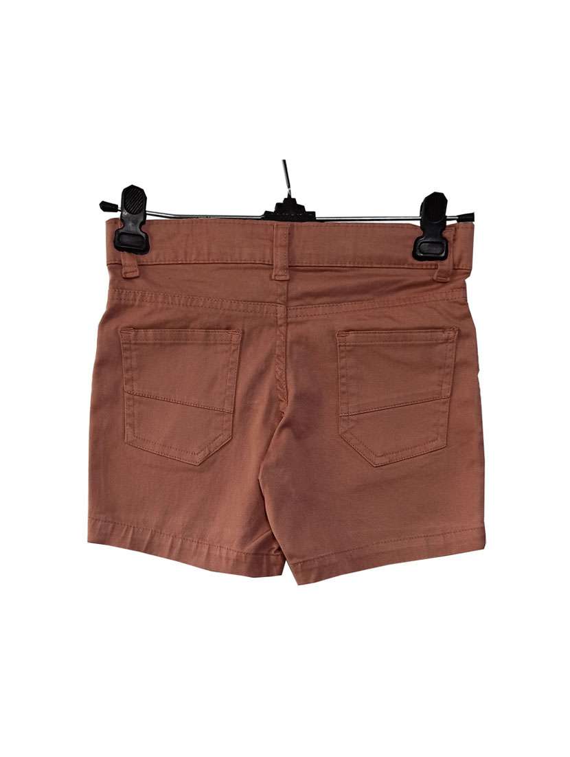 brown solid shorts - 17152943 - Standard Image - 1