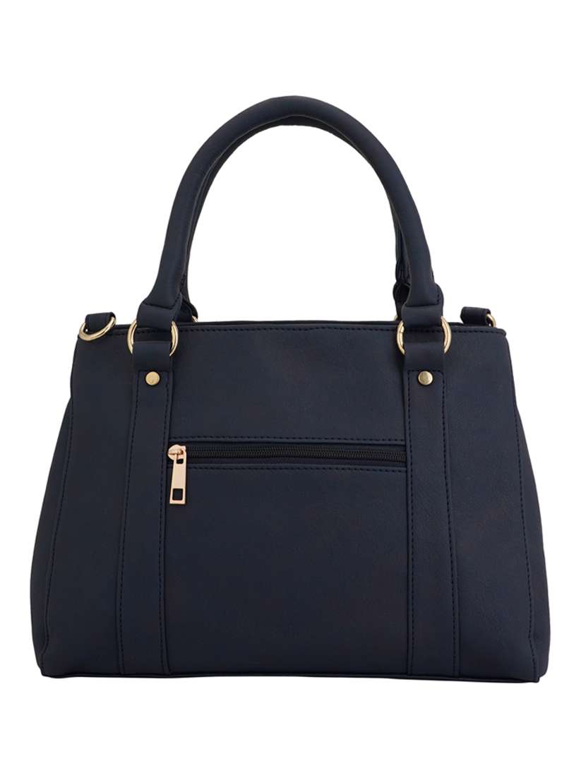 blue leatherette (pu) handbag - 17153491 - Standard Image - 1