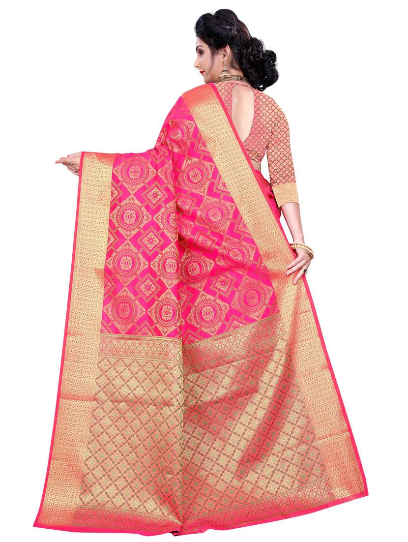 checkered patola saree with blouse - 17153668 -  Standard Image - 1