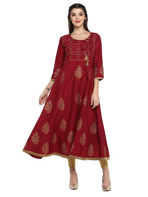 women's flared kurta - 17154085 - Standard Image - 0