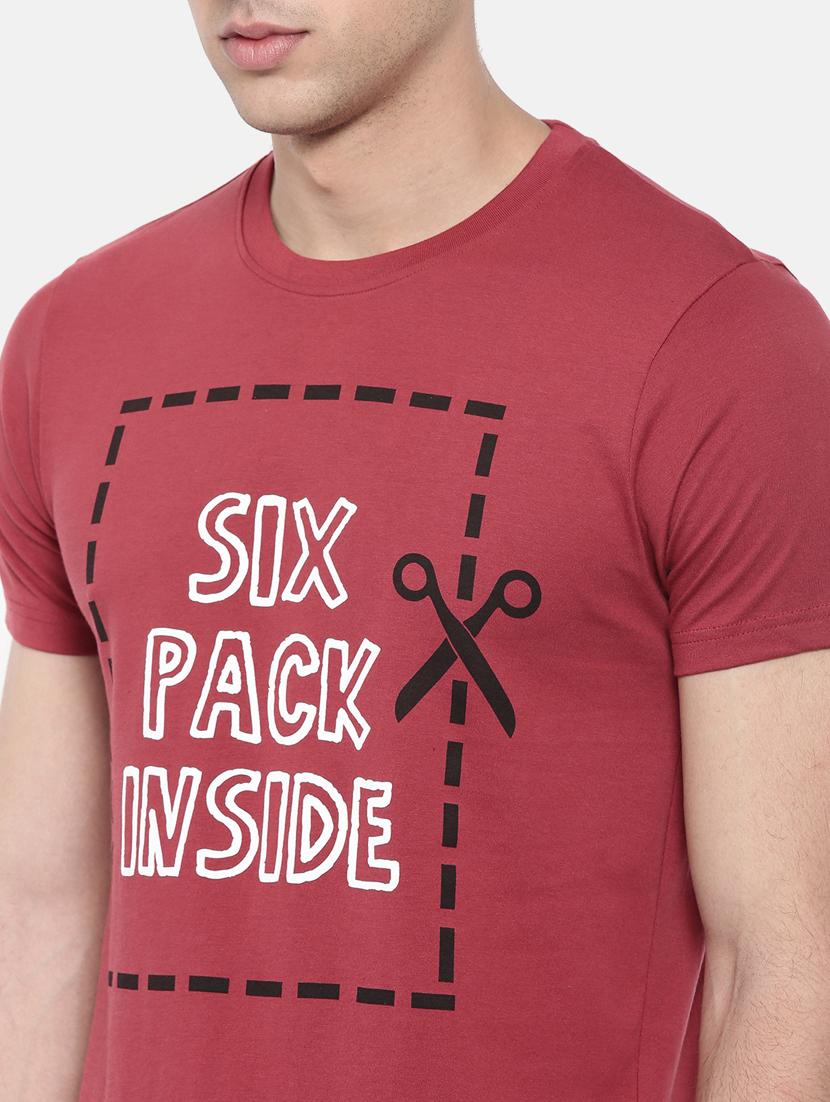 red front print t-shirt - 17154555 - Standard Image - 4