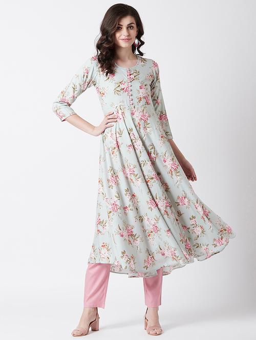 women's flared kurta - 17154829 - Standard Image - 0