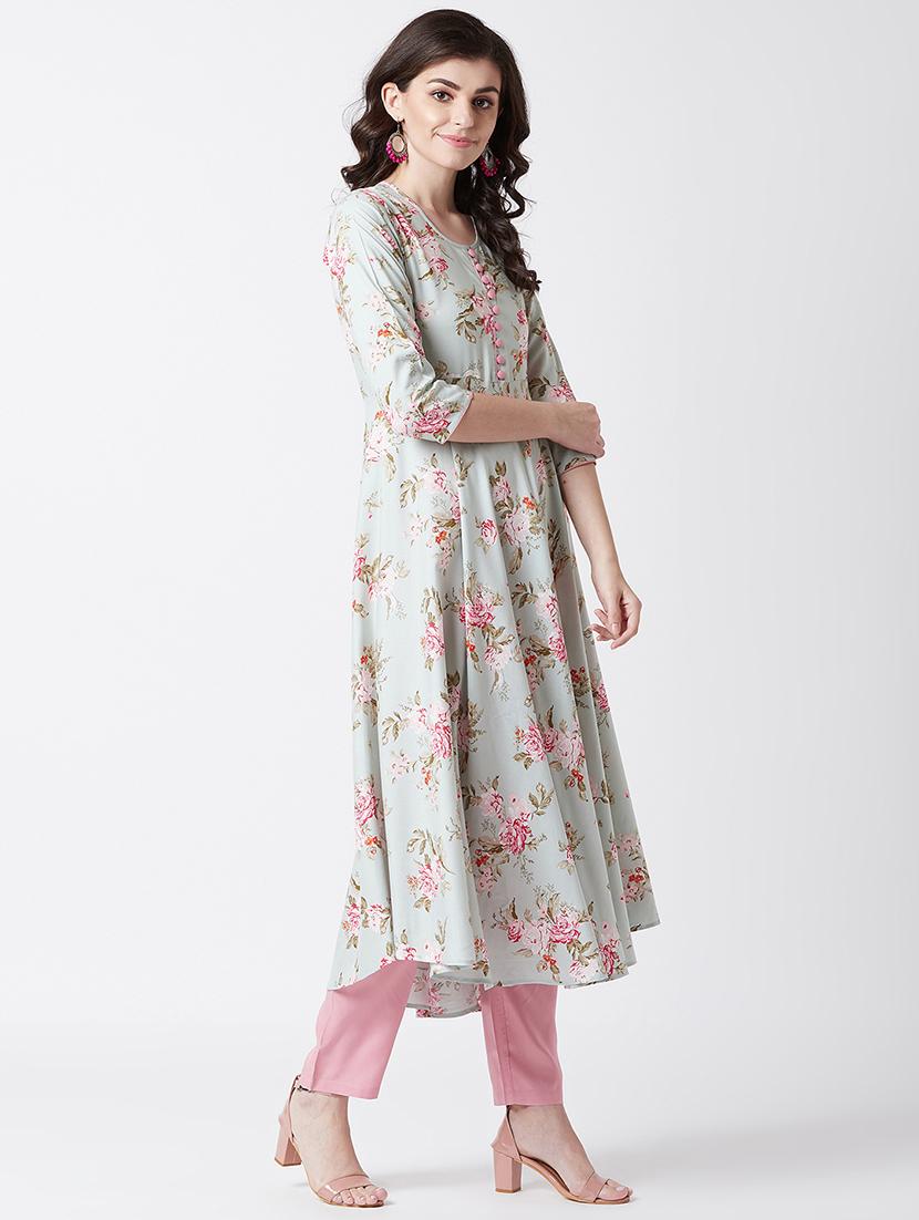 women's flared kurta - 17154829 -  Standard Image - 1