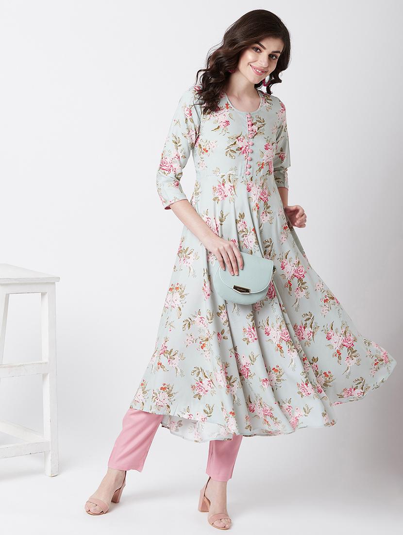 women's flared kurta - 17154829 - Standard Image - 4