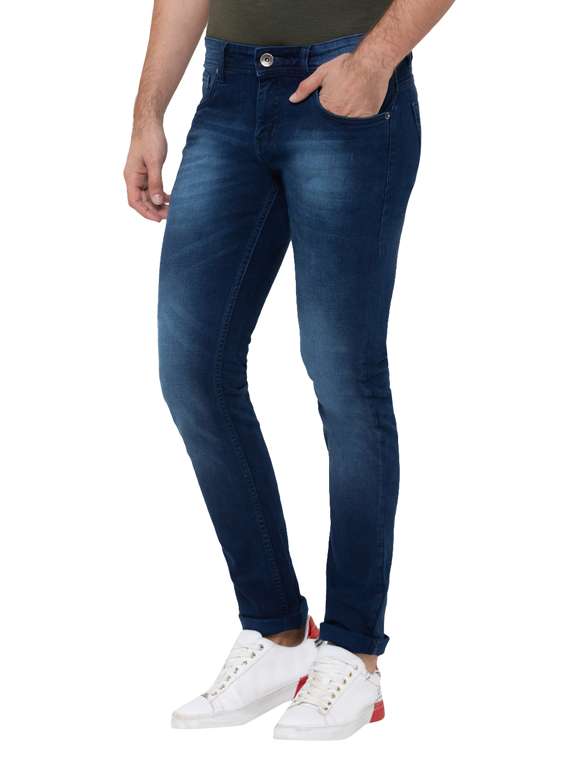 blue light washed denim jeans - 17155021 -  Standard Image - 1