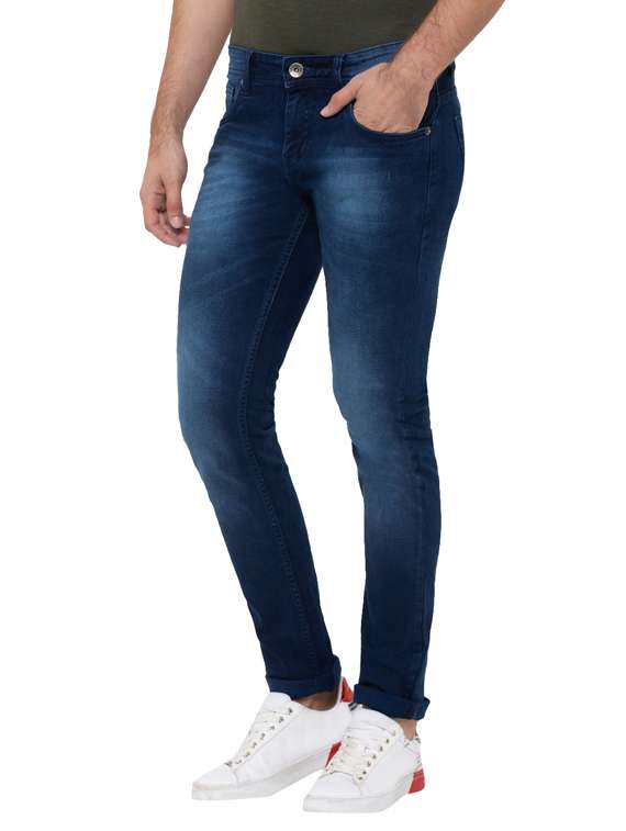 dark blue light washed denim jeans - 17155022 -  Standard Image - 1
