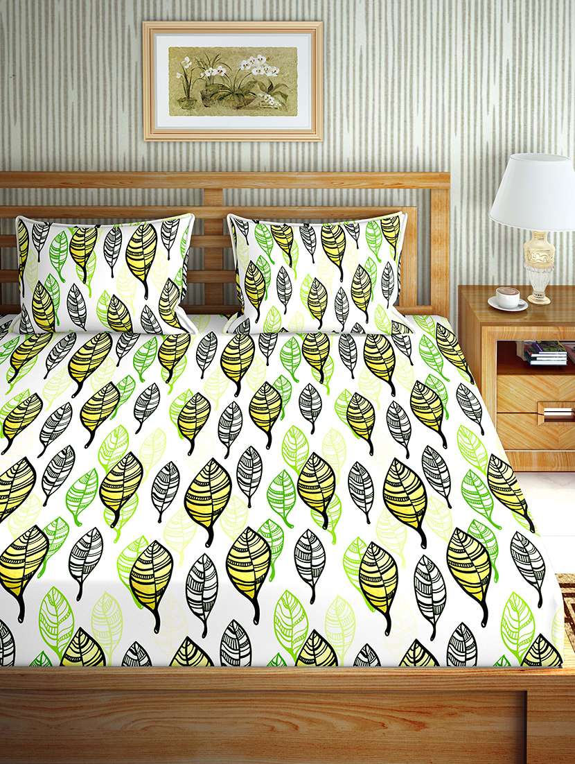 cotton double bedsheet with 2 pillow covers