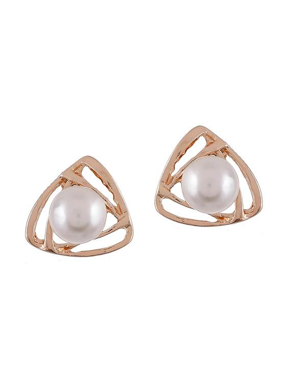 gold plated studs earring - 17156060 -  Zoom Image - 0