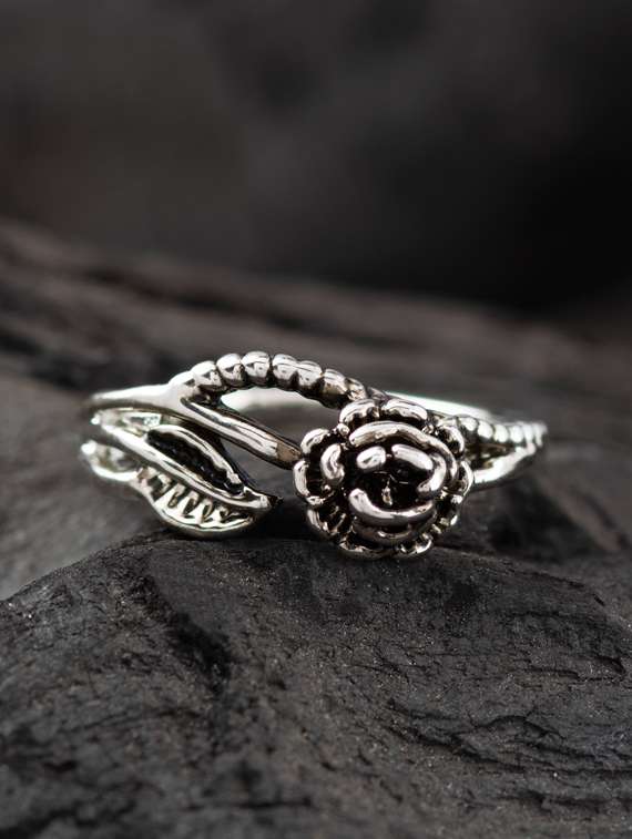 silver brass finger  ring