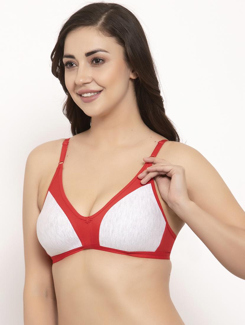 floral patch color block bra - 17160074 - Standard Image - 1