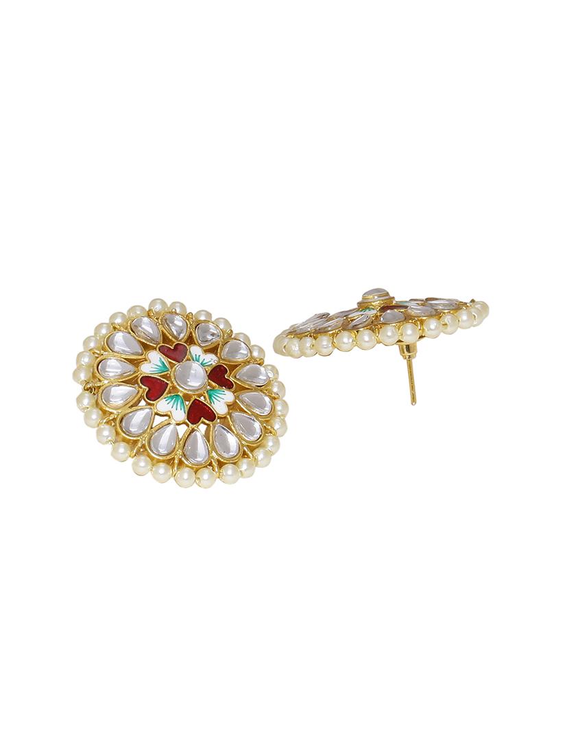gold plated studs earring - 17160104 -  Standard Image - 1