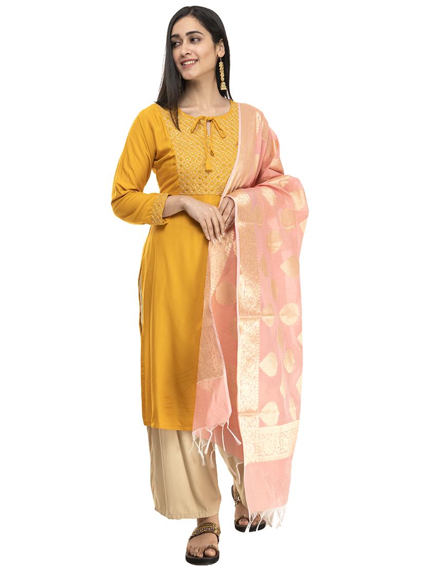 self design banarasi dupatta - 17161601 - Standard Image - 1