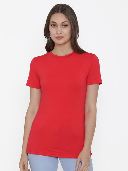 women's plain crew neck t-shirt - 17161869 - Standard Image - 0