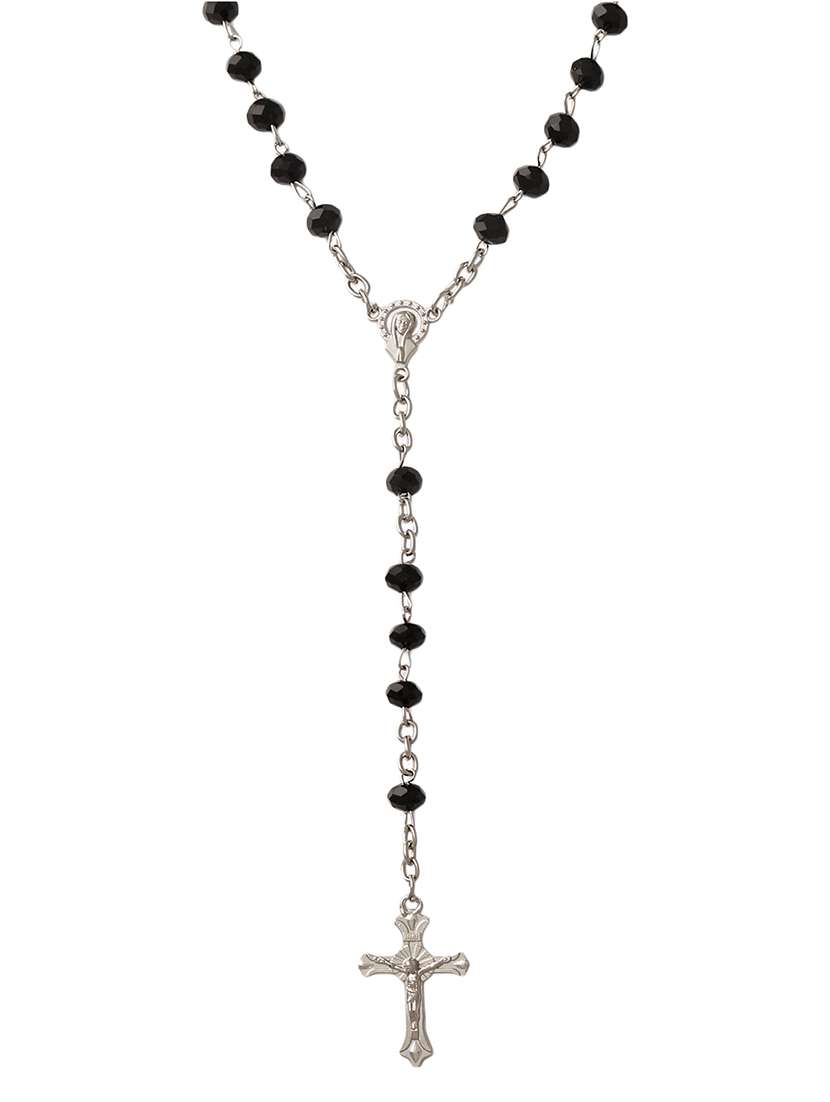 black satin less steel pendant - 17164700 -  Standard Image - 1