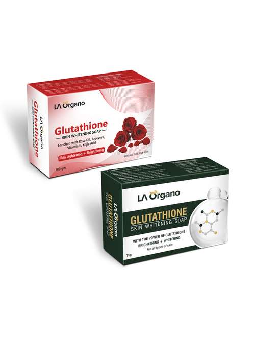 glutathione whitening soap with rose & glutathione soap for skin lightening,brightening -(pack of 2,100gm each) - 17166256 - Standard Image - 0