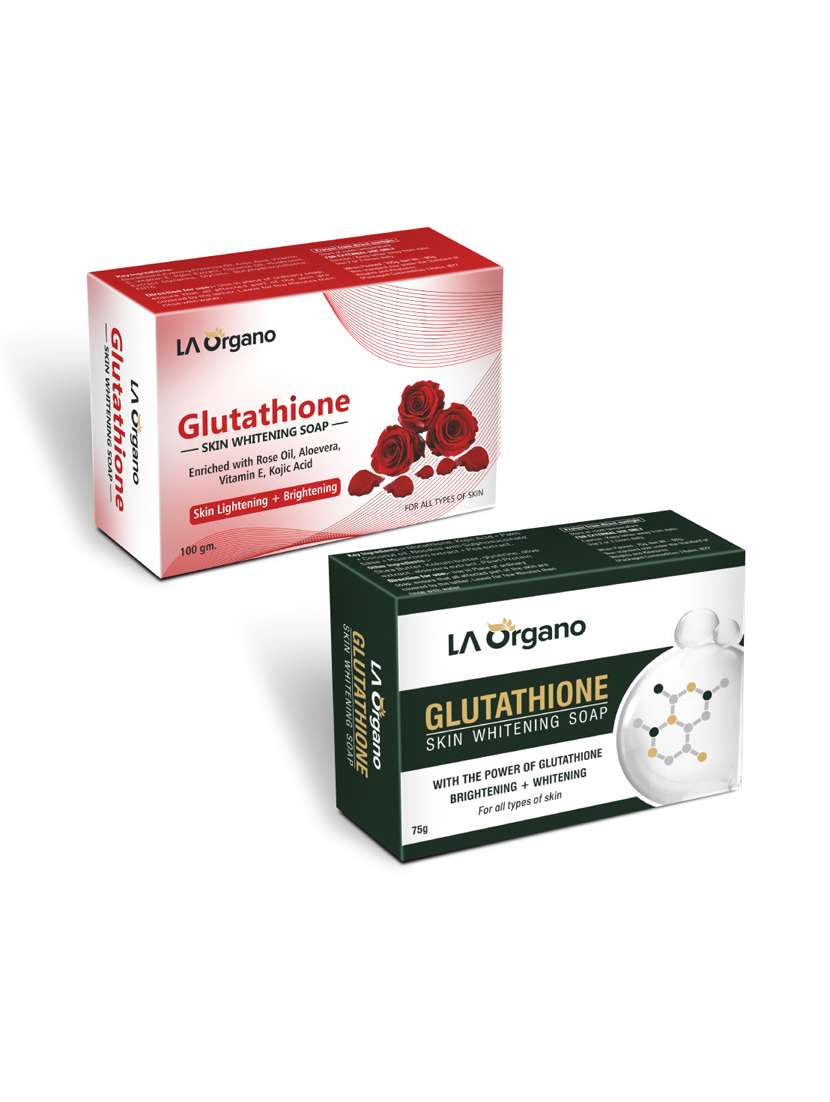glutathione whitening soap with rose & glutathione soap for skin lightening,brightening -(pack of 2,100gm each) - 17166256 - Zoom Image - 0