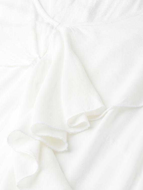 white viscose regular top - 17168624 - Standard Image - 4