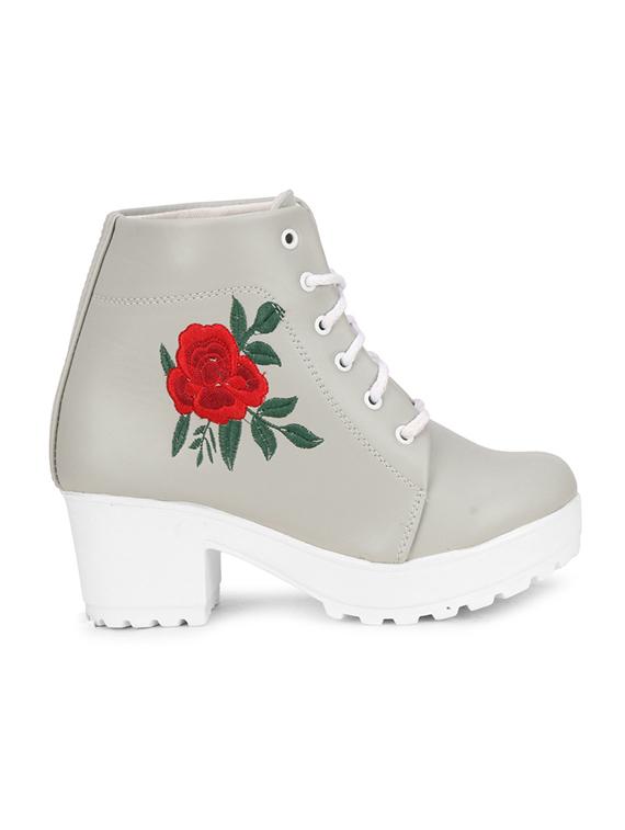 grey lace up ankle boots - 17168626 - Standard Image - 1