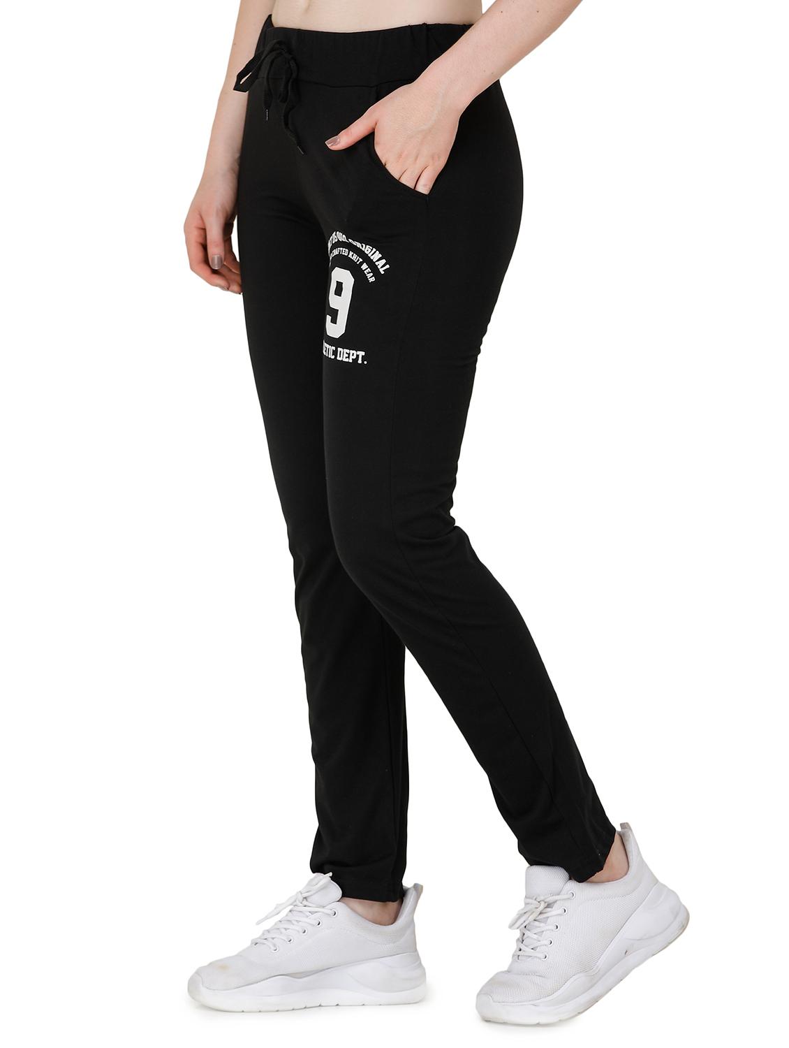 black cotton yoga pants track - 17168630 -  Standard Image - 1