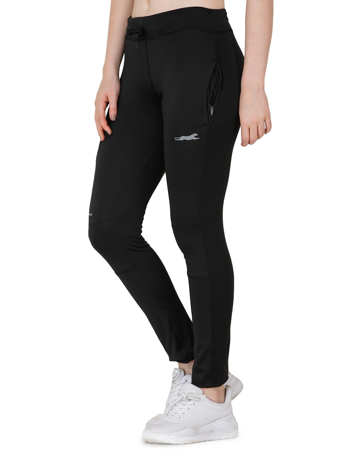 black lycra yoga pants track - 17168715 - Standard Image - 1