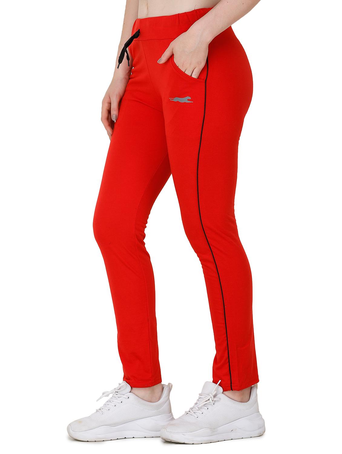 red cotton yoga pants track - 17168730 - Standard Image - 1
