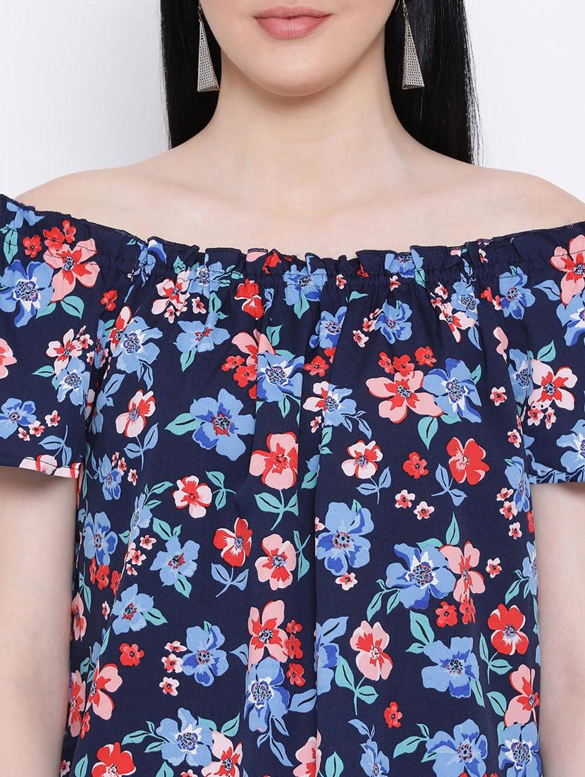 off shoulder floral top - 17169585 - Standard Image - 4