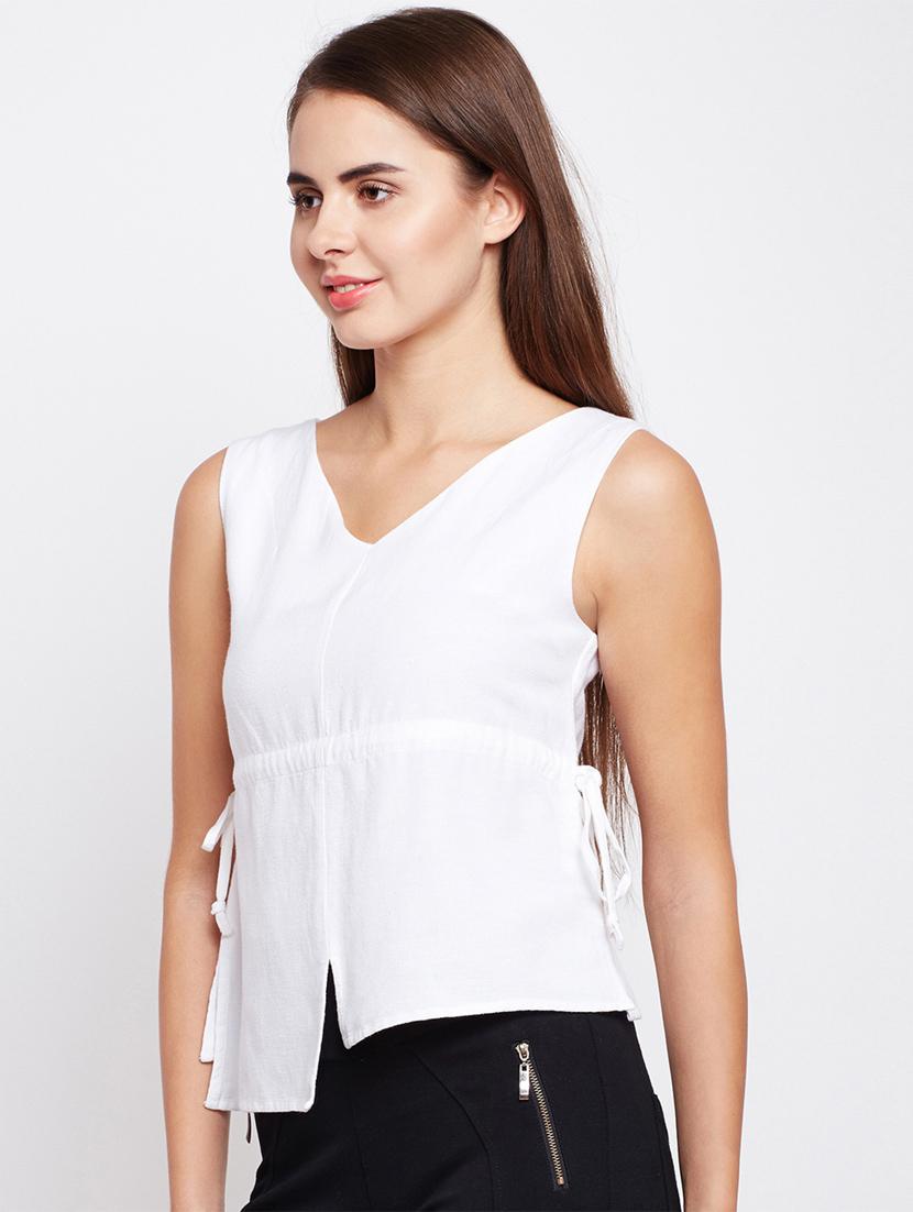 drawstring waist top - 17169594 - Standard Image - 1